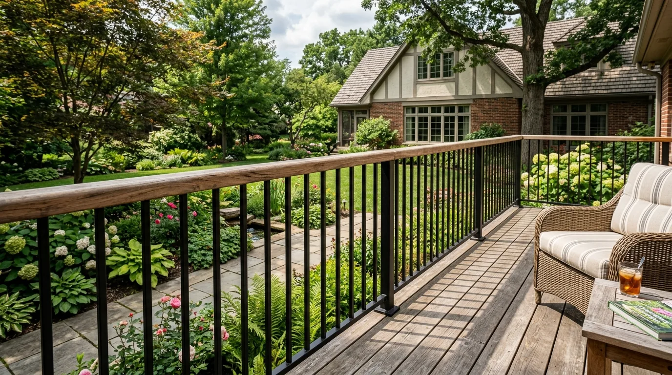 Cable-Style Minimal Deck Railing